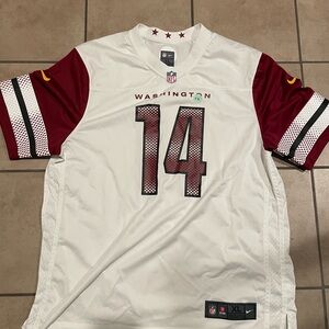 Nike White and Red Football Jersey
